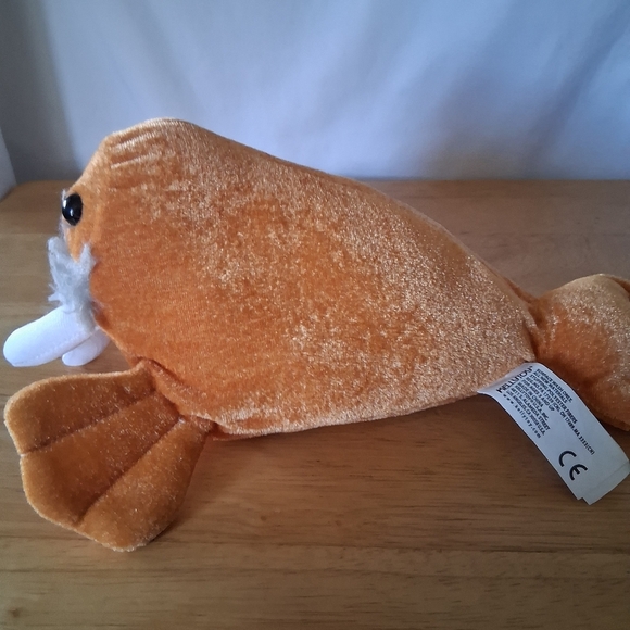 Plush Walrus Stuffed Animal Toy - Orange - Picture 6 of 6